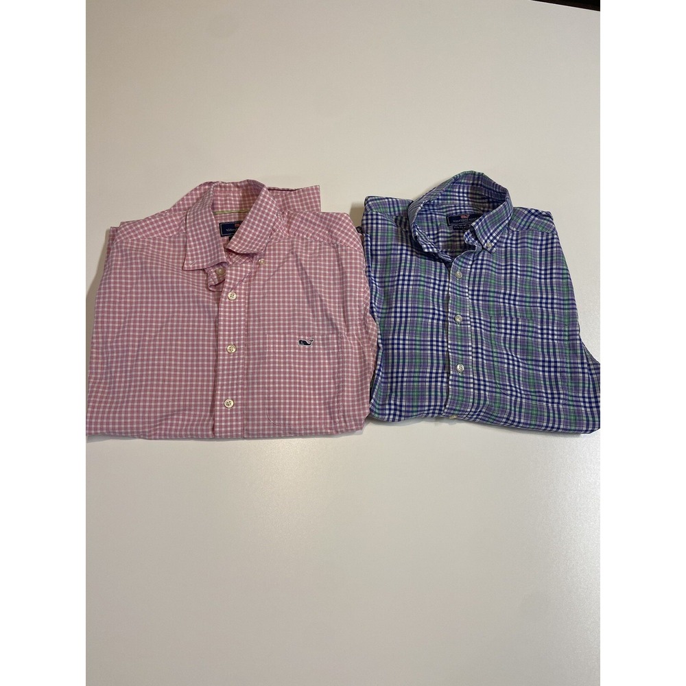 Men's Vineyard Vines Button Down Up Ticket Murray Shirt Bundle Of Two Size Small